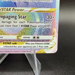 Kleavor VSTAR 196/189 Astral Radiance Rare Rainbow Holo Pokemon TCG Card NM - Image 5