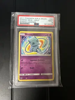 2017 POKEMON SUN & MOON SHINING LEGENDS #40 SHINING MEW-HOLO PSA 9 - Image 1