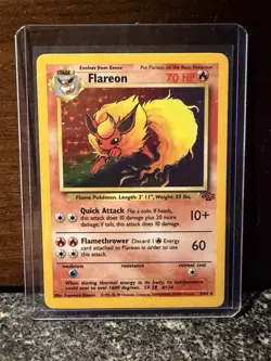 Pokemon TCG Flareon Jungle 3/64 Holo Unlimited Holo Rare - Image 2
