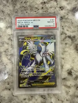 Pokemon TCG Mega Absol EX #161/132 Full Art Mega Evolutions PSA 8 NM-MT - Image 1