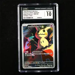CGC 10 GEM MINT 2025 Pokemon JPN Team Rocket's Mimikyu 205/193 Art Rare - Image 1