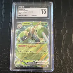 Pokemon Spidops ex CGC 10 Scarlet & Violet 019/198 2023 Holo EX - Image 1