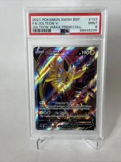Pokemon TCG - PSA 9 - JOLTEON V - SWSH183 - Sword & Shield Black Star Promo - Image 1