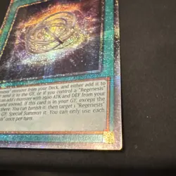 Yugioh! Regenesis Quarter Century Secret Rare Near Mint 1st Edition ALIN-EN059 - Image 2