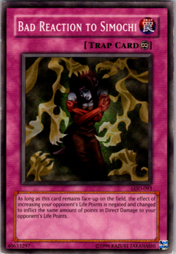 Yu-Gi-Oh! TCG Bad Reaction to Simochi LOD-093 Unlimited Common - Image 1