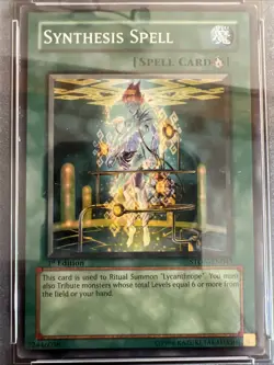 2007 Yu-Gi-Oh! 1st Edition Synthesis Spell Strikes Of Neos #EN043 PSA 5 EX - Image 4