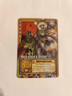 One Piece - Nico Robin & Bruno TW-T02 Holo TCG 1999 Karte Deutsch - Image 1