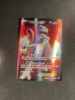 Pokemon Mewtwo EX Breakthrough Ultra Rare Foil Psychic Basic 158/162 170 HP Card - Image 1