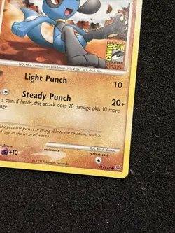 2009 Pokemon Platinum SDCC Riolu Promo Card 91/127 - San Diego Comic Con NM - Image 5