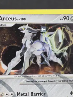 Pokemon Card TCG Arceus LV.100 AR9 Platinum Holo Ultra Rare 2009 Vintage - Image 5