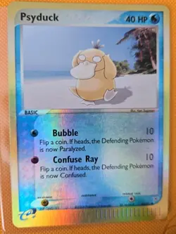 Pokemon TCG Psyduck Reverse Holo Card 44/95 Team Magma vs Team Aqua MP - Image 2