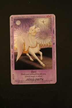 Bella Sara Trading Card - Native Lights - Foil S17/17 Zuni - Image 1