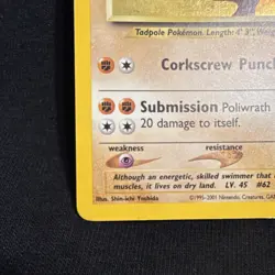 Pokemon TCG Poliwrath Holo Rare Card 9/75 Neo Discovery - Image 5