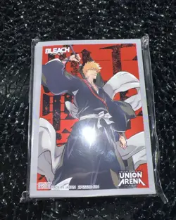 Bandai Card Fest 24-25 Limited Union Arena Bleach Ichigo Card Sleeves (60) - Image 1