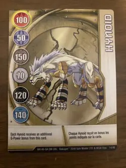 Bakugan Hynoid 14/48 Gold Gate Card 2008 SML/ST - Image 1