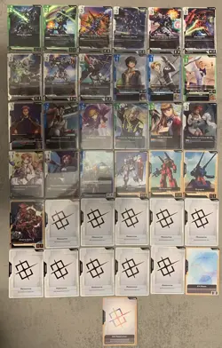 🔥Gundam TCG Ver. Beta COMPLETE Box *Opened* (English) ALL CARDS - 3 LR + PROMO - Image 5