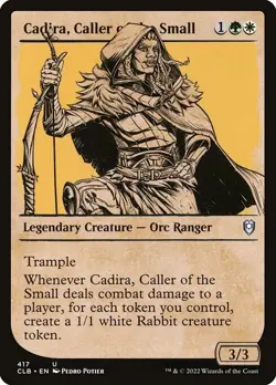 NM Showcase Foil Cadira, Caller of the Small, MTG, Baldur's Gate, Magic, 417 - Image 1