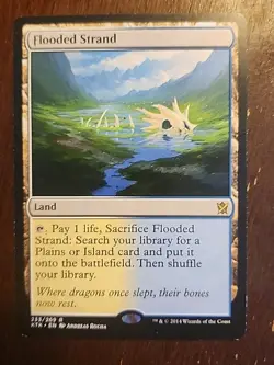 Flooded Strand Khans Of Tarkir Magic The Gathering Lightly Played - Image 1