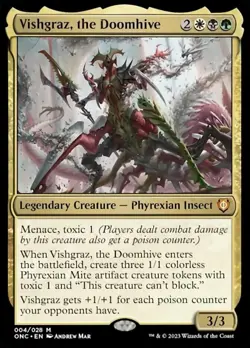 1 x Vishgraz, the Doomhive - Foil - Commander: Phyrexia: All Will Be One - NM-Mi - Image 1