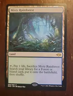 MTG Magic the Gathering Misty Rainforest Modern Horizons 2 Lightly Played - Image 1