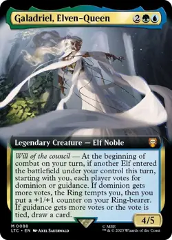 Galadriel, Elven-Queen (Extended Art) - Commander: The Lord of the Rings - Image 1