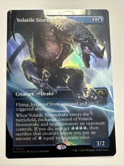 Volatile Stormdrake (Borderless) Modern Horizons 3 Foil - Image 1