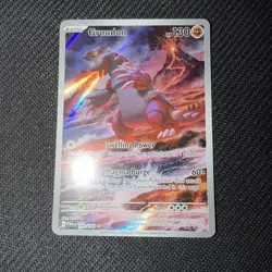 Groudon 199/182 Illustration Rare Card SV04 Paradox Rift 2023 Pokemon TCG - Image 1