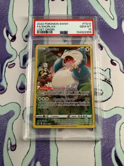 PSA 10 Snorlax TG10/TG30 Swsh11 Trainer Gallery Holo Lost Origin Pokemon TCG - Image 1