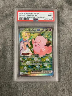POKEMON 2025 JOURNEY TOGETHER LILLIE'S CLEFAIRY EX SIR 184 PSA 9 - Image 1