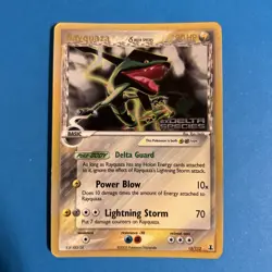 Pokemon TCG Rayquaza (Delta) EX Delta Species 13/113 Stamped Holo Rare - Image 1