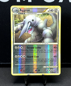 Pokemon TCG Aggron HGSS Triumphant - 1/102 Reverse Holo Rare 2010 - Image 1