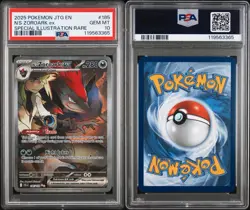 2025 POKEMON JOURNEY TOGETHER SPECIAL ILLUSTRATION RARE N'S ZOROARK EX PSA 10 - Image 2