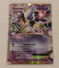 Pokemon TCG Mewtwo EX Ultra Rare 52/108 XY Evolutions Holo NM - Image 1