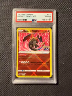 PSA 10 Radiant Charizard #11 Pokemon Go - Image 1