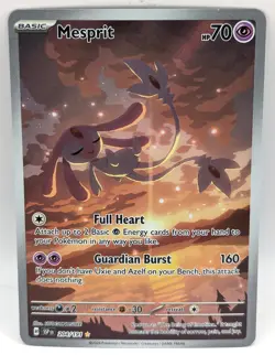 Pokemon Surging Sparks Mesprit 204/191 full art illustration rare holo NM - Image 1