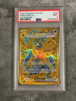 2023 POKEMON PAR EN-PARADOX RIFT HYPER RARE #260 GARCHOMP EX PSA 9 - Image 1