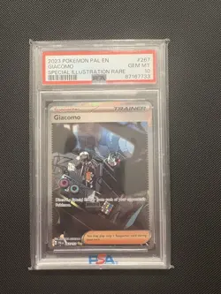 PSA 10 Pokemon Giacomo Trainer SIR 267/193 Paldea Evolved - Image 1