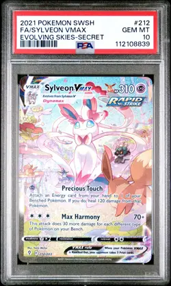 2021 POKEMON SWORD & SHIELD EVOLVING SKIES SECRET FULL ART/SYLVEON VMAX PSA 10 - Image 1