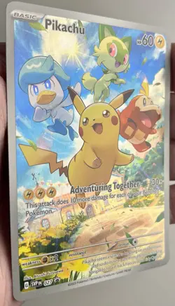 Pokemon Pikachu TCG SVP027 Black Star Promo Holo NM/MT Condition - Image 3