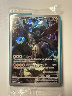 Pokemon Ascended Heroes N's Zekrom 031 Black Star Promo Pokemon Center Stamp - Image 1