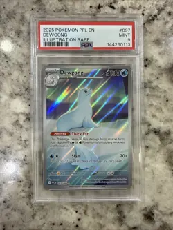2025 Pokemon PFL EN Illustration Rare #097 Dewgong PSA 9 MINT - Image 1