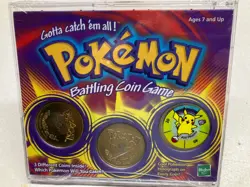 Vintage Pokemon Battling Coin Game Sealed NOS - Image 1
