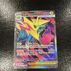 Pokemon Mega Manectric EX 158/132 Me01 Mega Evolution Ultra Rare Full Art Holo … - Image 1