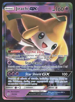 Jirachi GX 79/236 Ultra Rare Pokemon TCG SM Unified Minds NM - Image 1