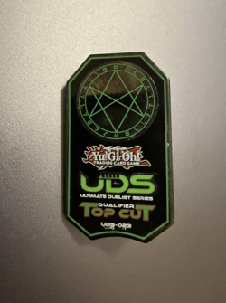 Yu-Gi-Oh! UDS Top Cut Pin UDS-023 Konami Official Seal of Orichalcos Sealed - Image 1
