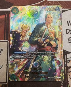 One Piece TCG The Azure Sea's Seven Foil OP-14 Roronoa Zoro PRB02-006 (SP) LP - Image 1
