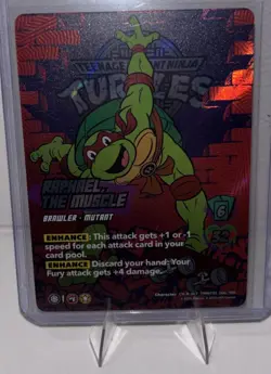 Raphael, The Muscle Universus 2025 TMNT Card #204/186 CH-R ALT Holo - Image 1