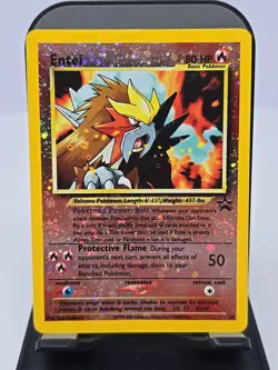 Entei - # 34 - Black Star Promo Rare Holo Movie 2001 - Pokemon Card - MP - Image 1