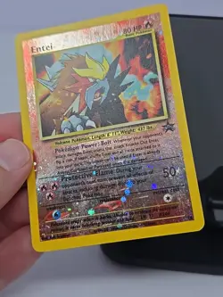 Entei - # 34 - Black Star Promo Rare Holo Movie 2001 - Pokemon Card - MP - Image 2