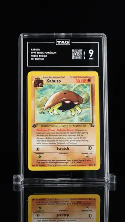 Kabuto Fossil 1st Edition Common Card 50/62, Pokemon TCG - TAG 9 (933) RANK 3!🔥 - Image 1